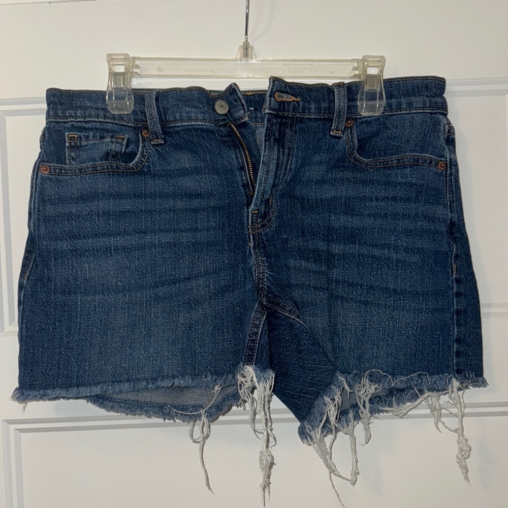 Old Navy Blue Jean Shorts Frayed Hem